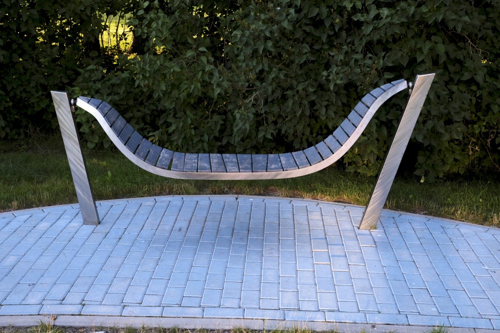Bench in Zušuciems Park, Engure