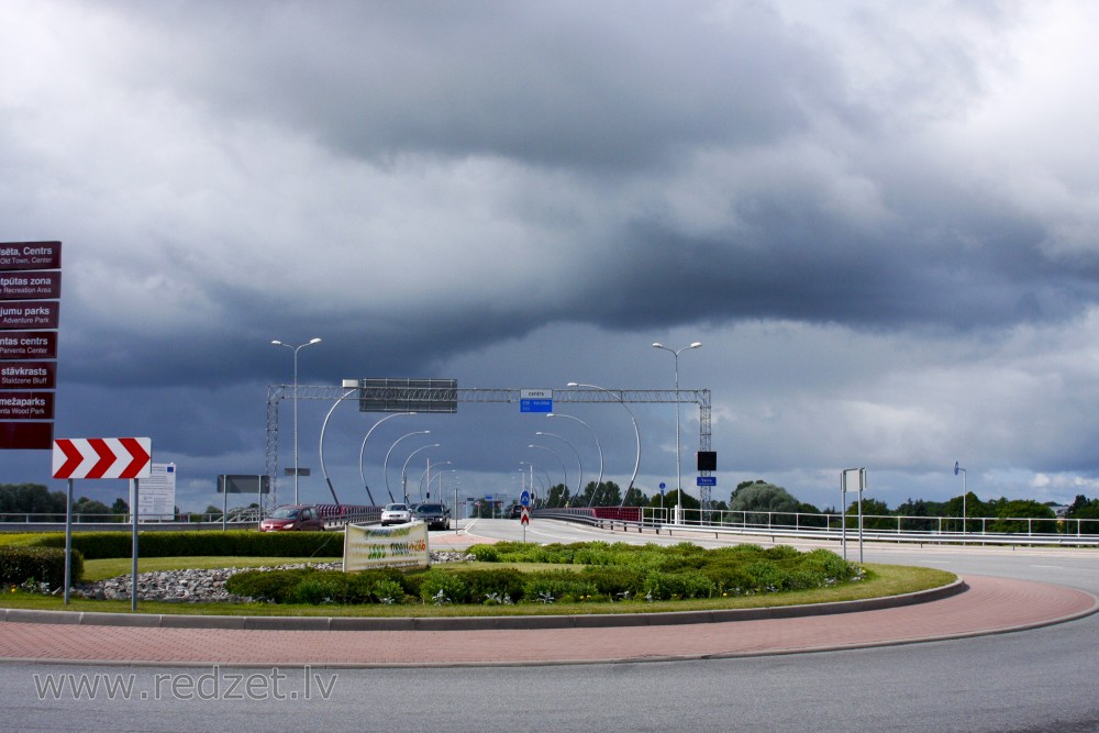 View of Ventspils Bridge