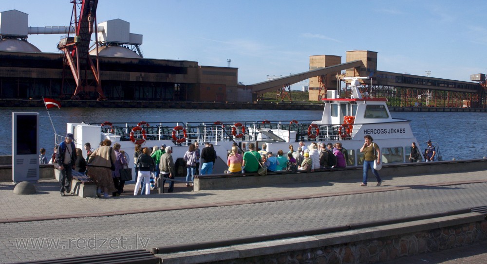 Riverboat "Hercogs Jēkabs” in Pier