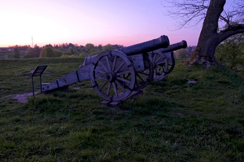 Cannons near Bauska Castle