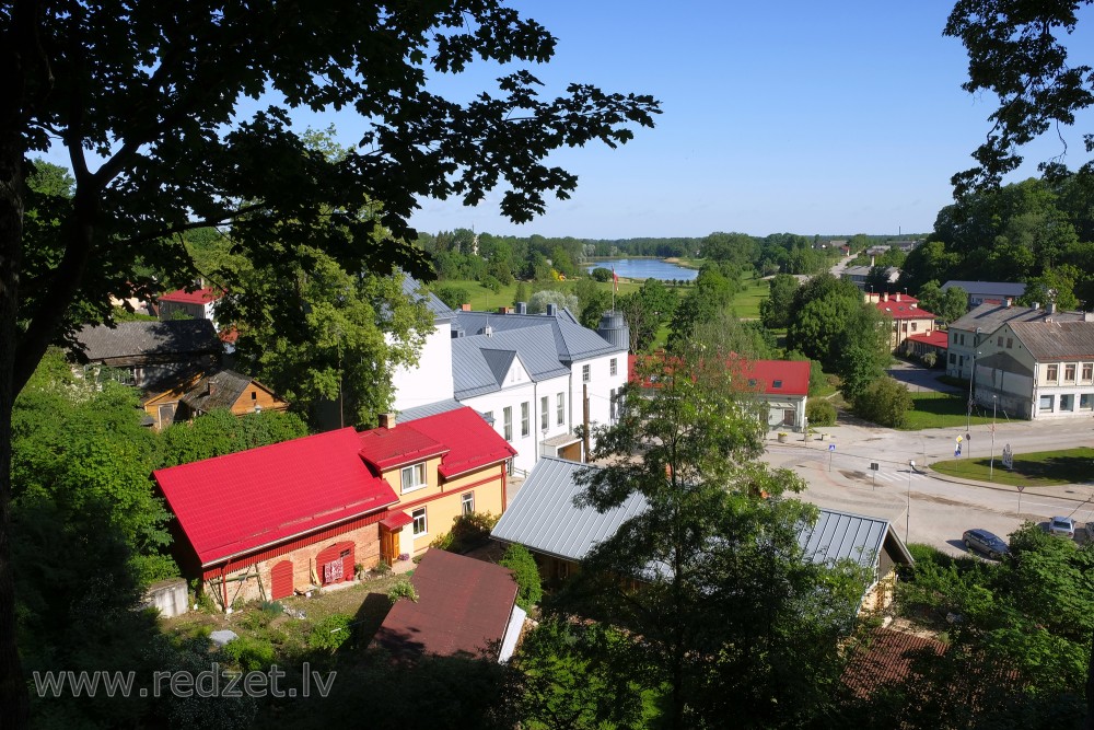 View of Talsi from Hill Ķēniņkalns