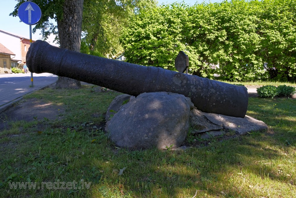 Cannon (17th century) in Talsi, Latvia