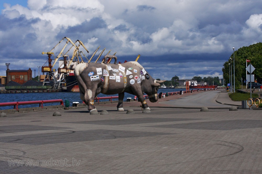 Travelling Cow, Ventspils, Latvia