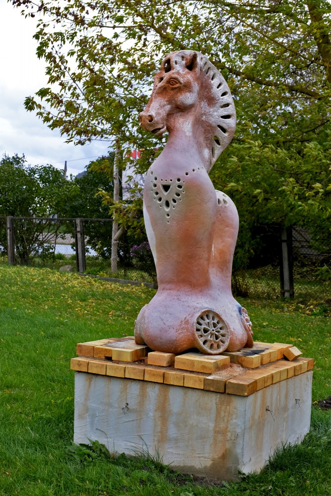 Large Format Fire Sculpture "Variation on Trojan Horse"