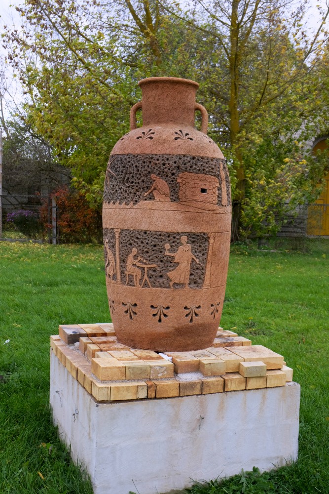 Large Format Fire Sculpture ''Dzintara ceļš'' (Amber Road)