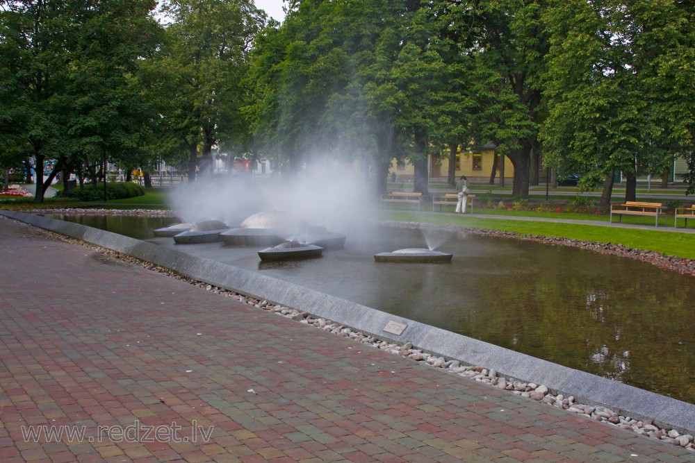 Fountain "Sun Boats" in Ventspils