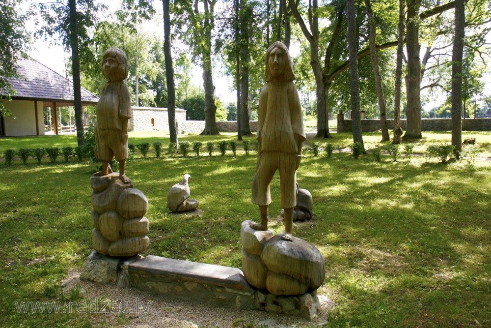 Wooden Sculptures In Vigante Park