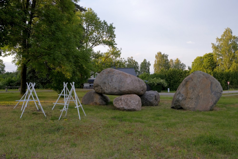 Stones in the center of Mērsrags