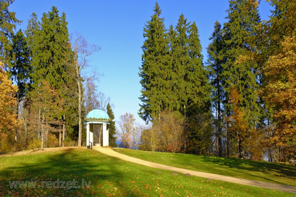 Aiolos Temple in Alūksne Manor Park, Latvia