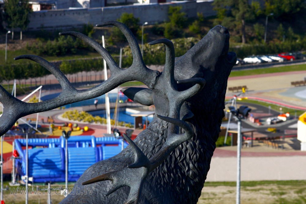Deer sculpture in Ventspils