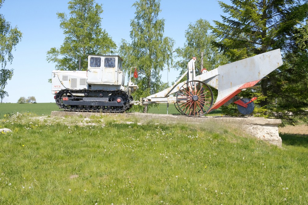 Tractor with Ditch Digging Equipment