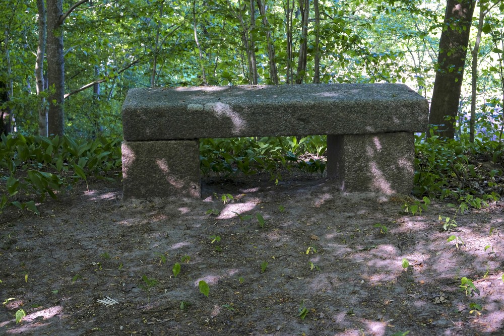 A Stone Bench in Kazdanga Manor Park