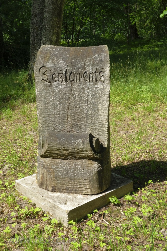 Wooden Sculptures In Kazdanga Manor Park