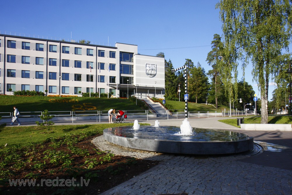 Fountain in the city of Ogre