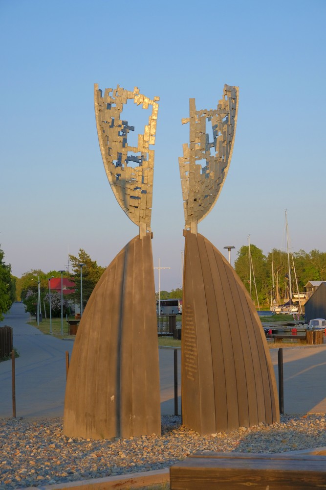 The Central Sculpture Of Pavilosta Promenade