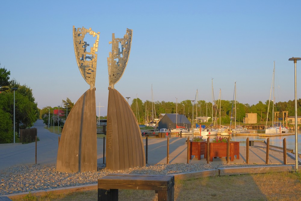 The Central Sculpture Of Pavilosta Promenade