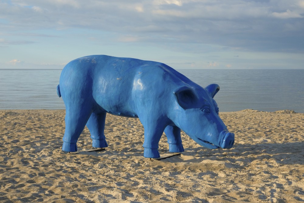 Environmental object "Blue Piglet" (Author Maris Grosbahs)