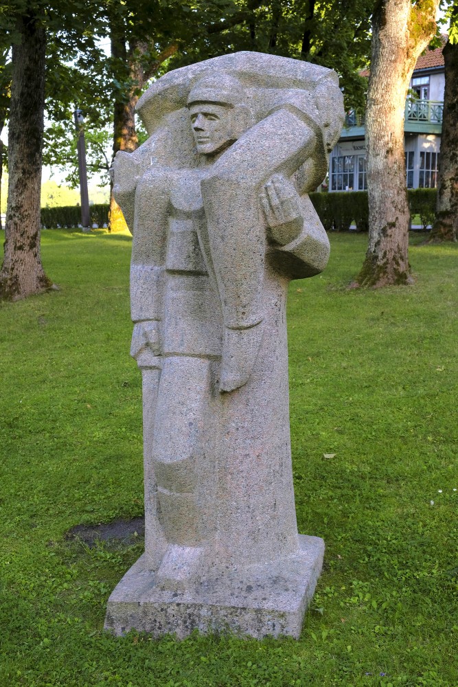 L. Rezevskas skulptūra "Raiņa Indulis un Uģis" (1983)