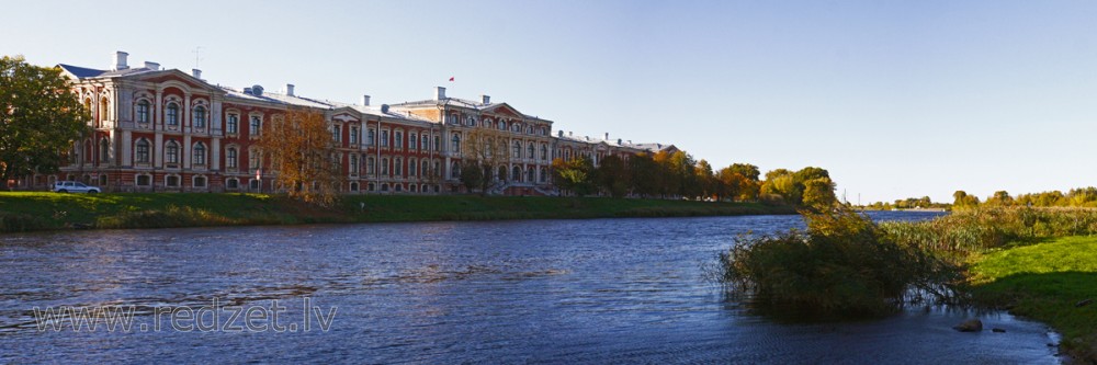 Jelgava Palace And River Lielupe