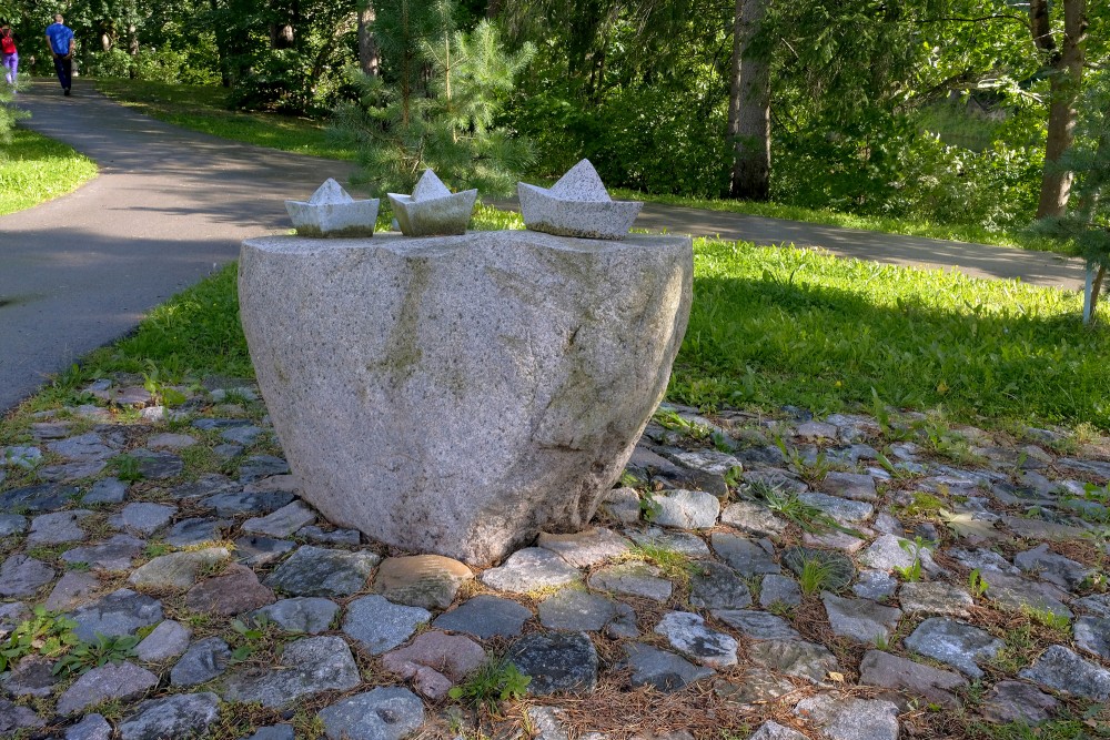 Anete Bajāre, Sculpture "Flow" in Ogre Town
