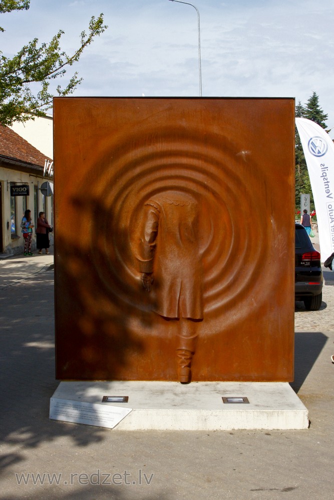 Monument „Teleport” in Kuldīga, Latvia