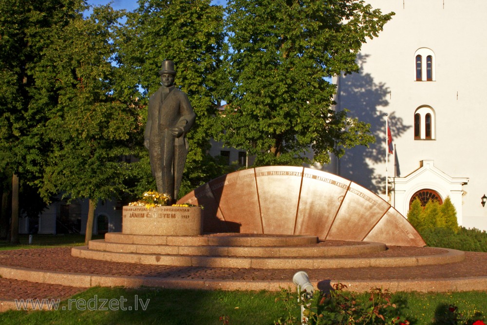 Monument to the first President of Latvia Jānis Čakste