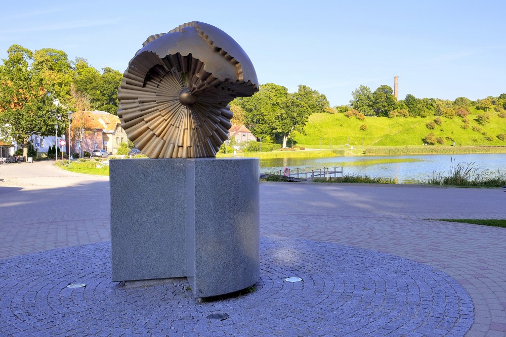Environmental object Sun of Latvia in Talsi townscape