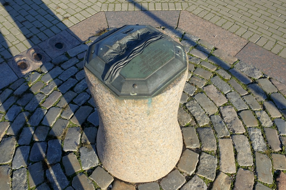 Berth of the Ship "Saratov" in Liepaja - Memorial Sign