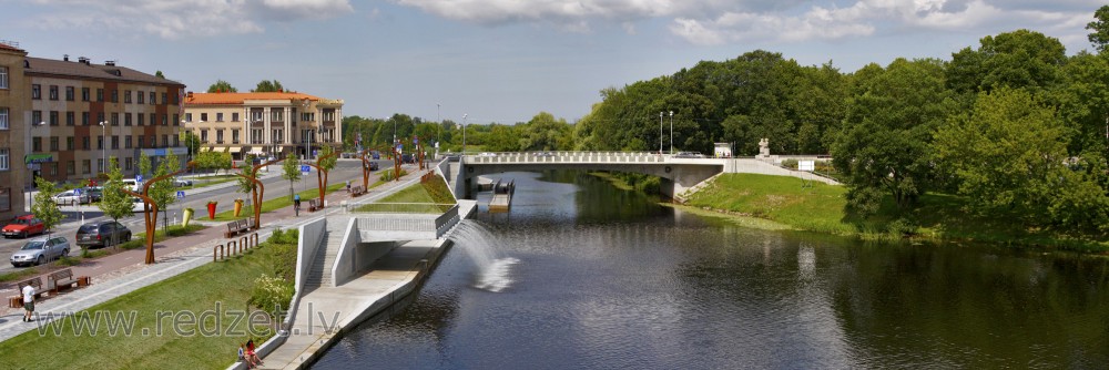 Skats uz Jelgavu no Mītavas tilta
