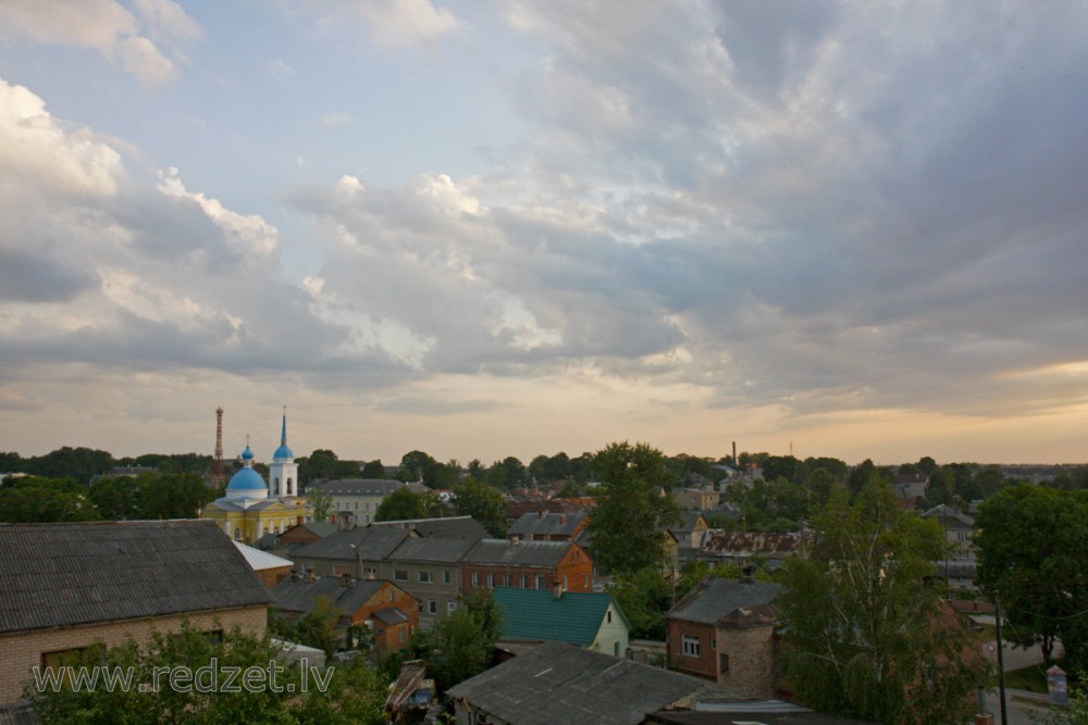 Ludzas vakara panorāma