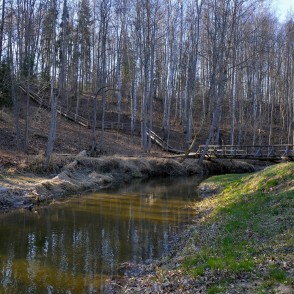 Footbridge over Vilce in Barona Trail Footbridge over Vilce in Barona Trail