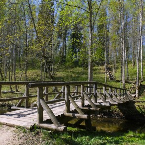 Barona Trail Bridge over River Vilce Barona Trail Bridge over River Vilce