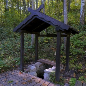 Lielmāte Spring in Vilce Nature Park Lielmāte Spring in Vilce Nature Park